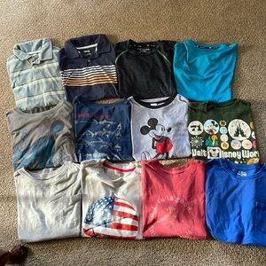 12 Boys Short Sleeve T-shirts size Medium 10-12